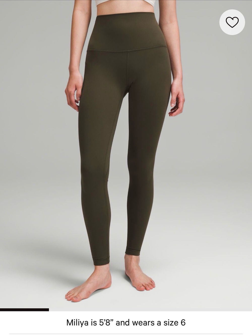 lululemon athletica High-Rise Olive Leggings